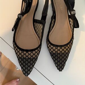 Dior Black Mesh Women's Shoes